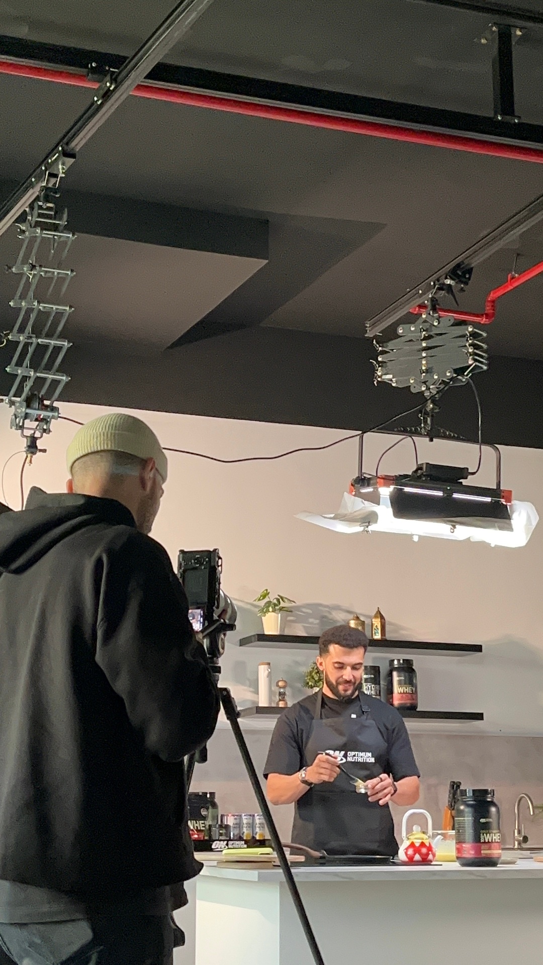 Optimum Nutrition shoot behind the scenes